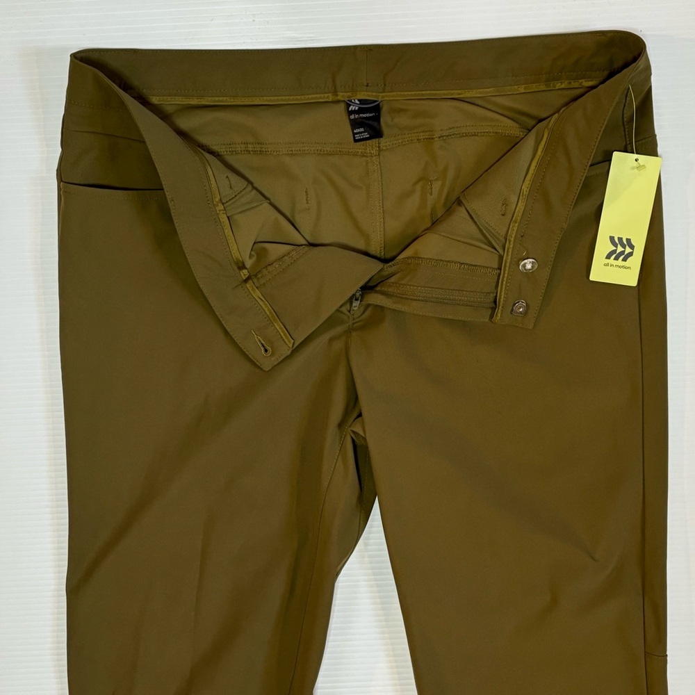 NWT Golf Pant Slim Olive Green 40 x 32 All In Motion - Picture 6 of 12